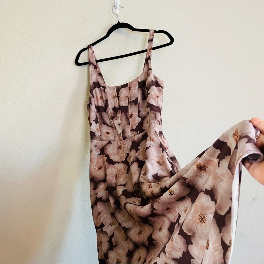 Mellowday woman’s Floral Sleeveless Dress size M Fall Winter flowy feminine - Picture 5 of 11
